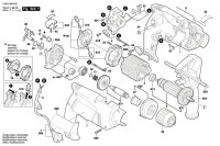 Bosch 0 603 386 6A0 Psb 600 Re Percussion Drill 230 V / Eu Spare Parts